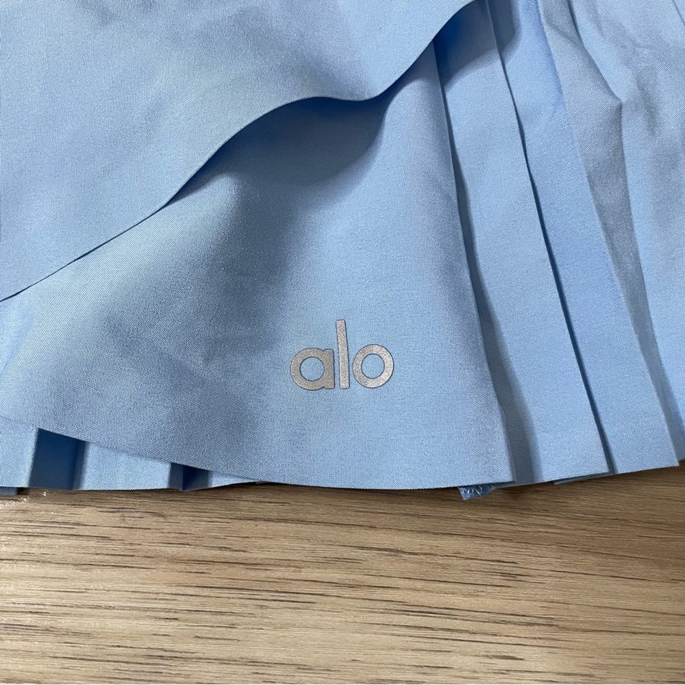 ALO Yoga Light Blue Pleated Tennis Skirt - Picture 6 of 6